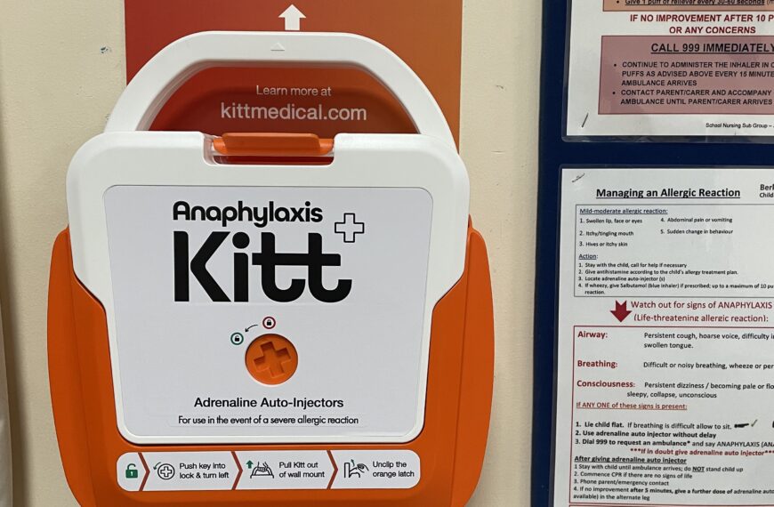 New Anaphylaxis Kitt now in school