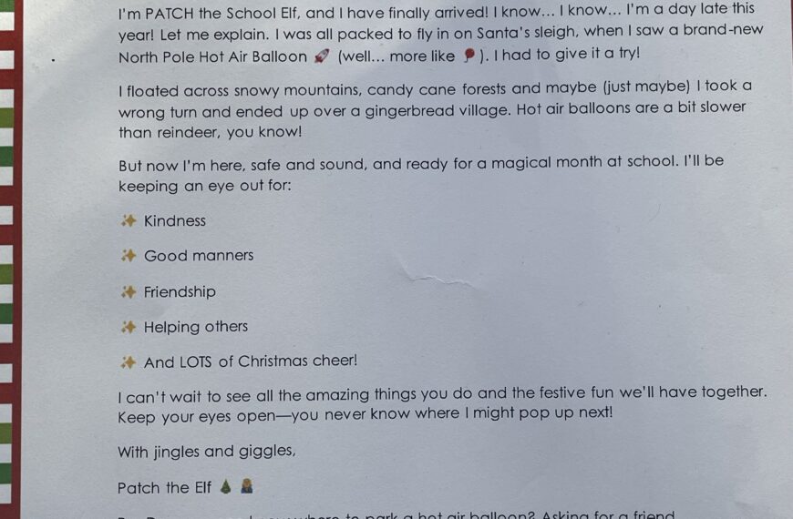 Patch the School Elf has arrived!